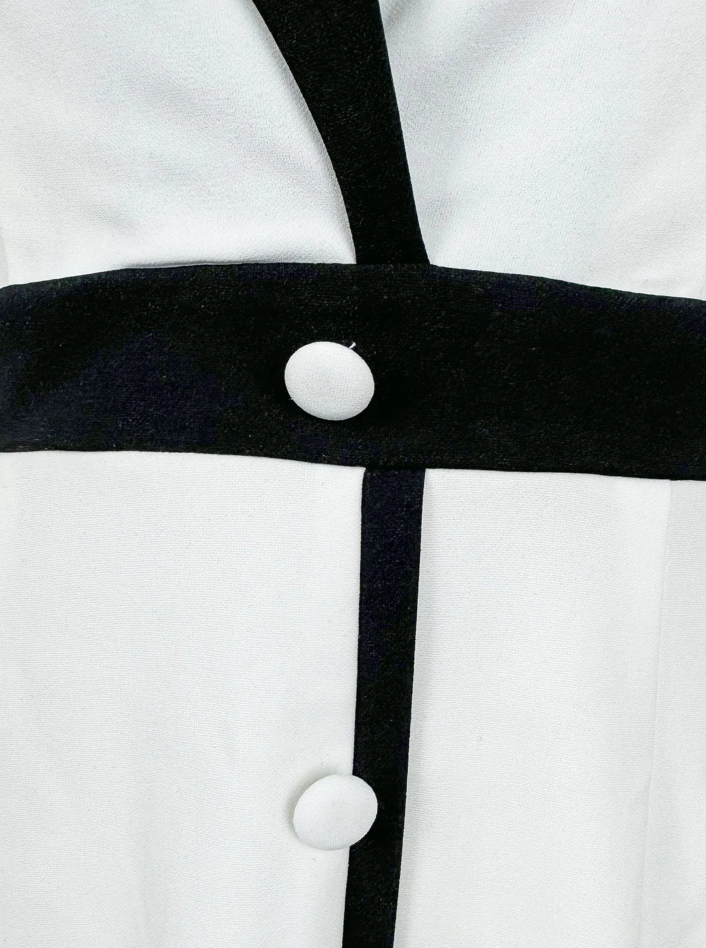 Kleider V-neck Button Single-breasted Color-blocking Long-sleeved A-line Tunic Workplace Office Commuter Dress Abendkleid