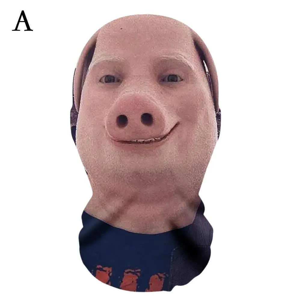 Realistic Mask Cosplay Prop Funny Mesh Mask Full Face Headwear Party Halloween Masks New