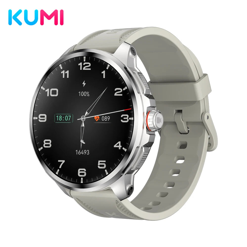 KUMI Watch X3 Pro Android 4G WiFi Smartwatch, 1.75" AMOLED, GPS, 200MP Camera, 32GB, Waterproof, Fitness Tracking Smart Watch