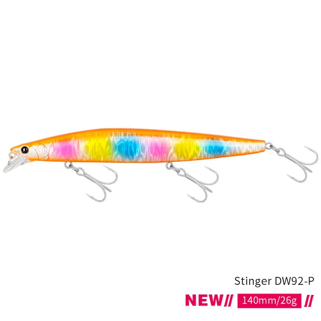Sinking Minnow Fishing Baits140mm Saltwater Lures Pike Big Game Sea Fishing Tackle Stinger Hard Wobbler