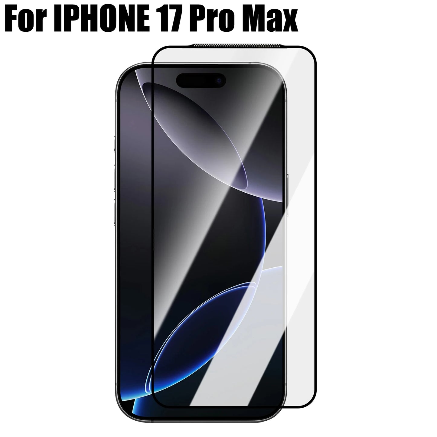 Tempered Glass Screen Protectors for IPhone 17/17 Air/17 Pro/17 ProMax 9H Hardness Tempered Films with Dustproof Hole