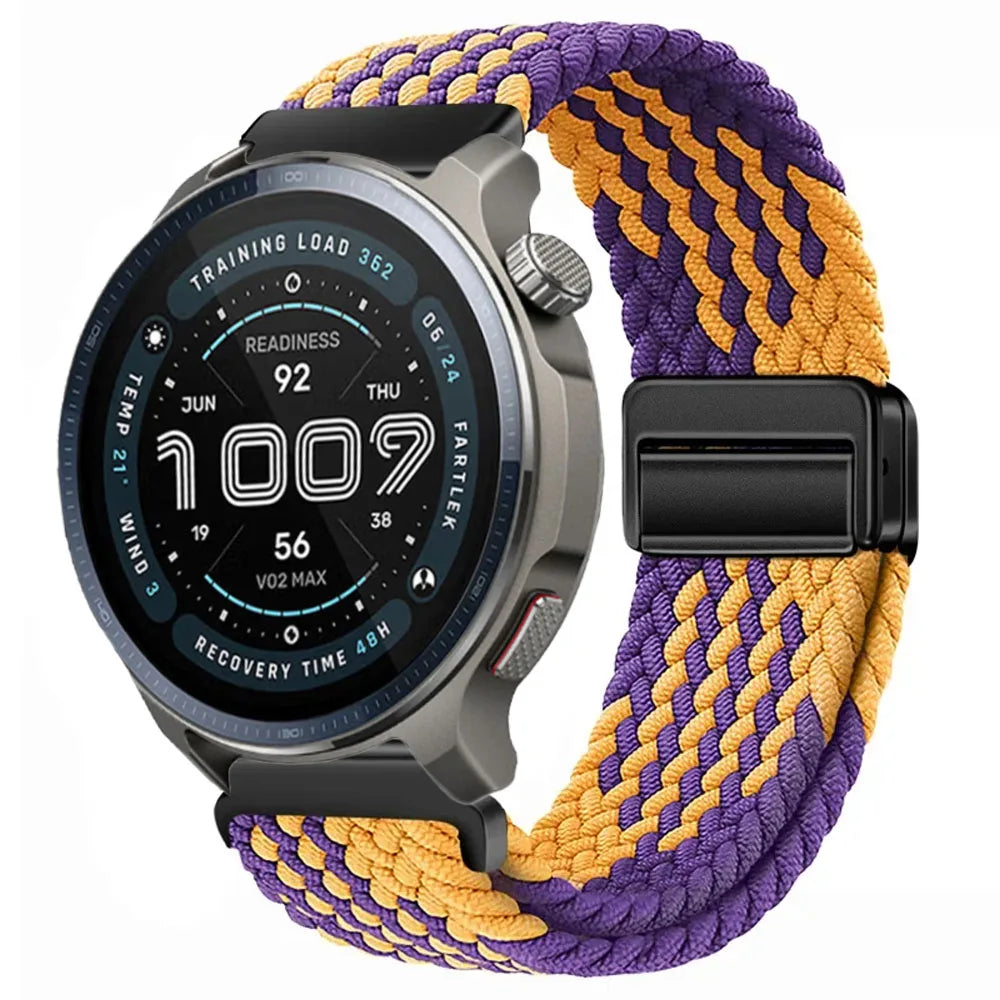 Watch Strap For Huami Amazfit Balance 2 Band GTR 4 2 2E GTR3 Pro/GTS 4/3/2 mini/Bip 3 6 U S Braided Magnetic Bracelet