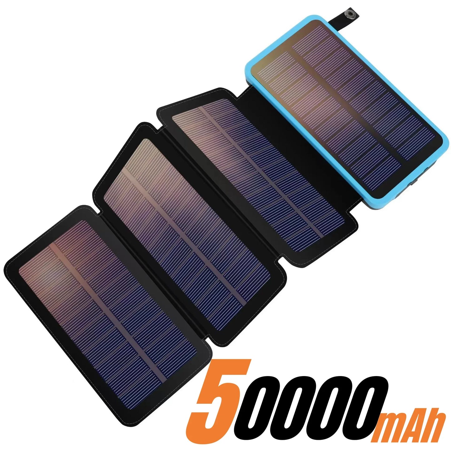200000mAH Solar Power Bank Folding Solar Panels 5V 2A USB Output Portable Outdoor Camping Sun Power For IPhone Android