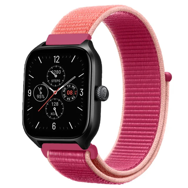 Nylon Loop Strap for Amazfit GTR 47mm/GTR2/2e/3/3 Pro/4/GTS/2/mini/3/4 Bracelet for Amazfit Balance/bip 5/Stratos 2 2S