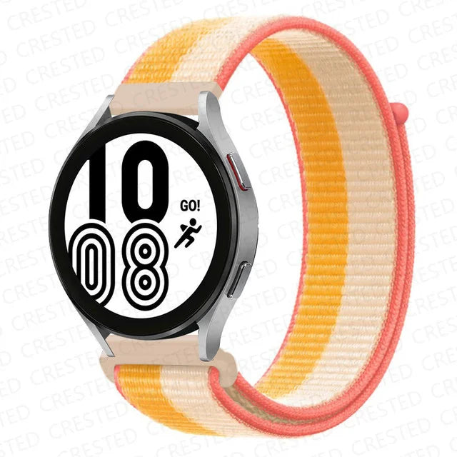 Nylon Loop Band For Samsung Galaxy Watch 6 4 7 classic/5 Pro/active 2/Gear S3 20mm/22mm Bracelet Huawei watch GT 2e 3 pro strap