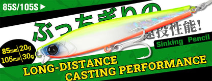 Floating Minnow 120mm 19g Long Casting Sea Fishing Lure STINGER  Center Of Gravity Hard Baits