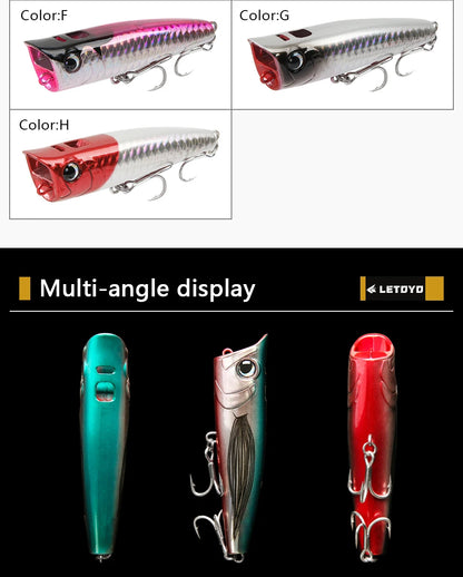 Popper 8.5-30g floating Rock pop Artificial Hard Baits for Bass Perch Pike Fishing Lure