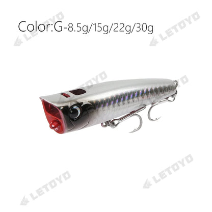 Popper 8.5-30g floating Rock pop Artificial Hard Baits for Bass Perch Pike Fishing Lure