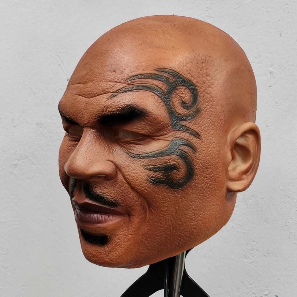 Mike Tyson Mask Man Boxing Champion Realistic Head Cover Fancy Dress Party Halloween Carnival Celebrity Cosplay Costume Props