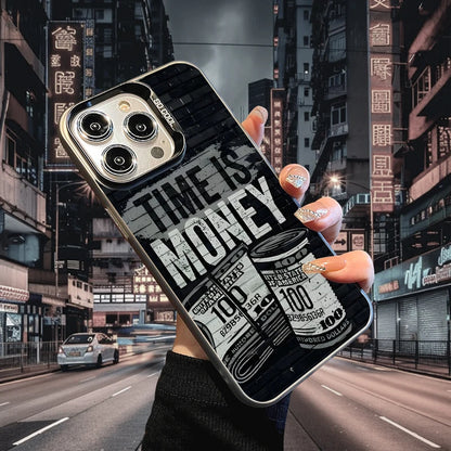 For iPhone 17 Air USD Dollar Phone Case for iPhone 15 14 13 Pro 12 16 Pro Xs X XR Max Laser TPU+PC Cases Soft Back Cover-S642P1