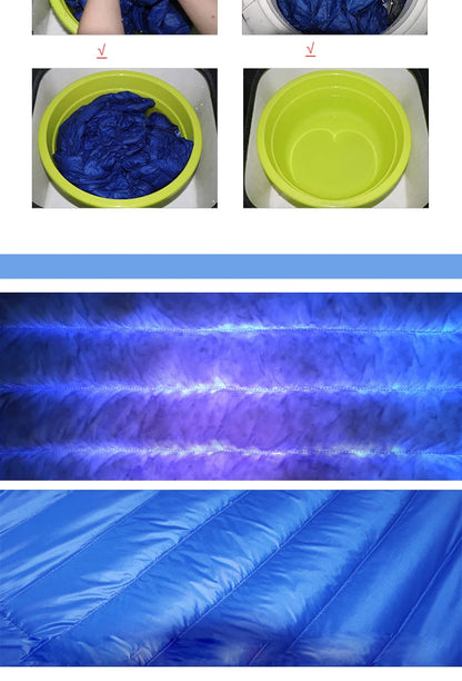 Plus Size Men Puffer Jacket Spring Winter Ultra Lightweight Packable Down Jacket Water Wind-Resistant Breathable Coat