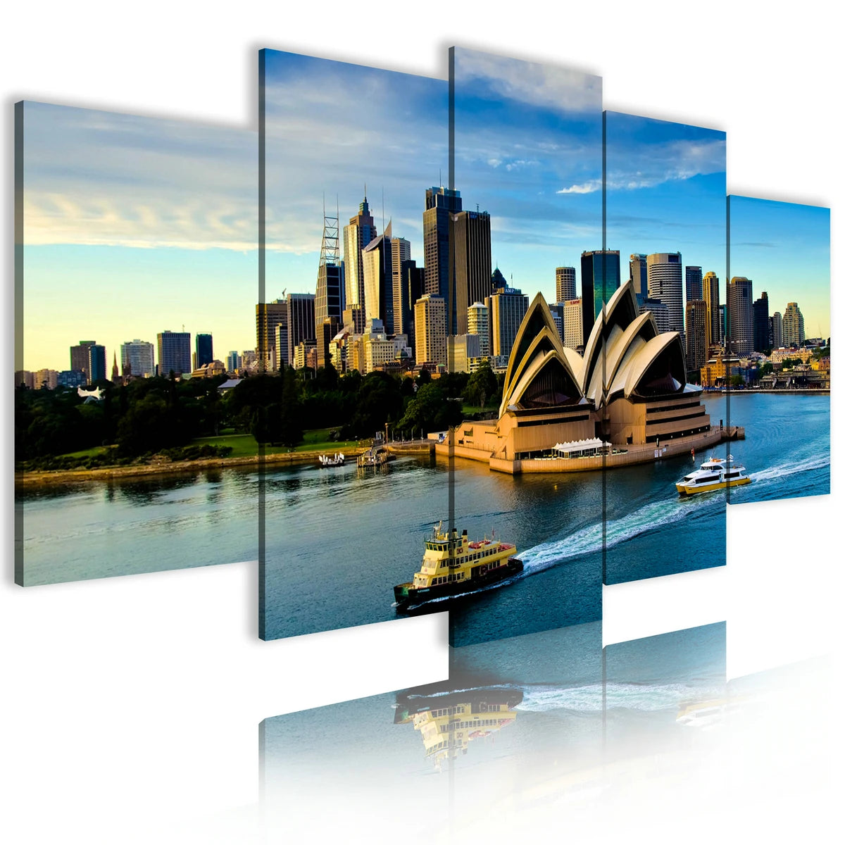 Painting Oil Wall Picture Canvas Print Forest Custom 5 Panel Natural Scenery Chinese Decoration Home Art