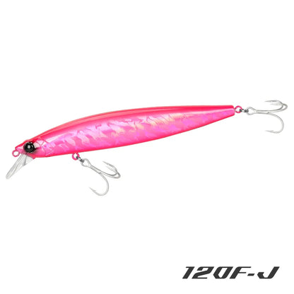 Floating Minnow 120mm 19g Long Casting Sea Fishing Lure STINGER  Center Of Gravity Hard Baits