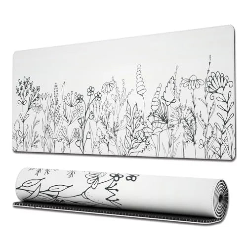 Large Gaming Mouse Pad With Stitched Edges Japanese Great Wave Anime Desk Mat  for Keyboard and Mouse Waterproof Customization