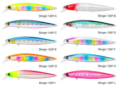 Floating Minnow 120mm 19g Long Casting Sea Fishing Lure STINGER  Center Of Gravity Hard Baits