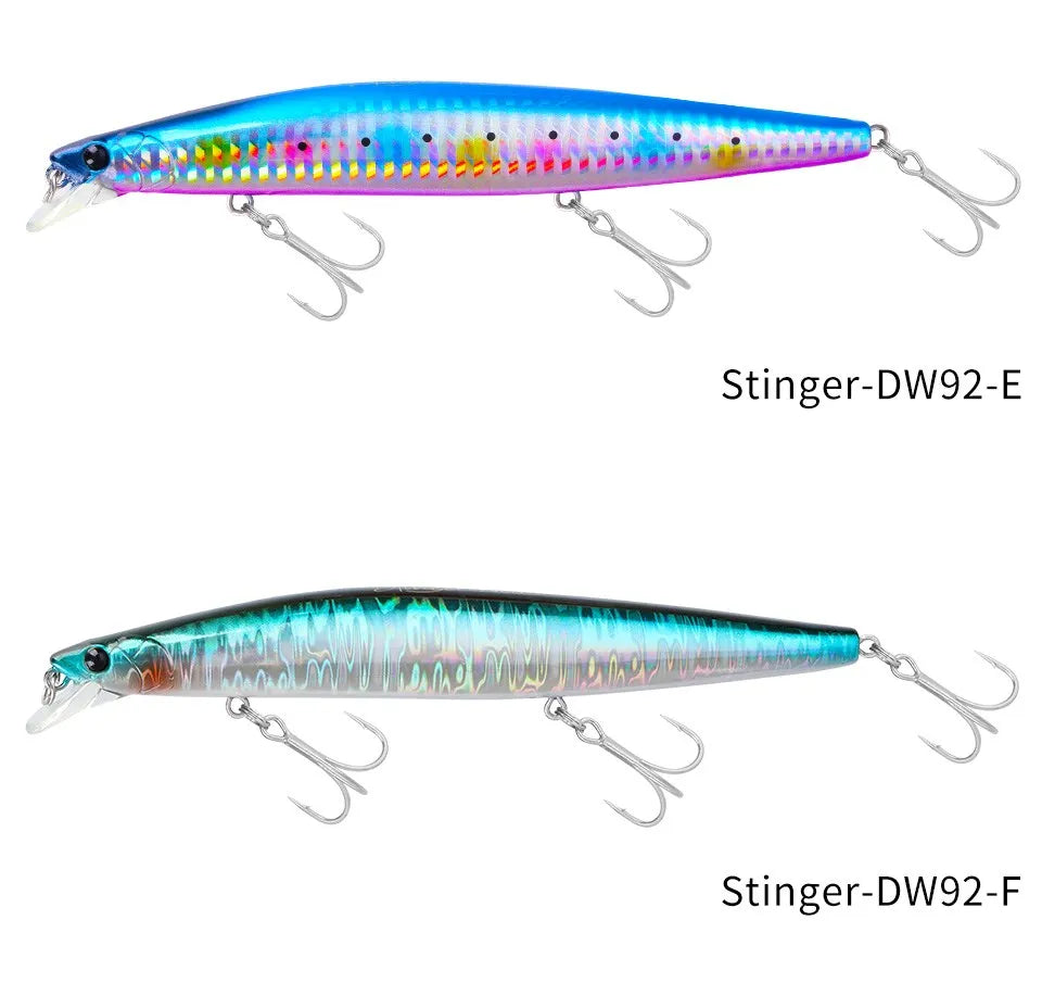 Sinking Minnow Fishing Baits140mm Saltwater Lures Pike Big Game Sea Fishing Tackle Stinger Hard Wobbler