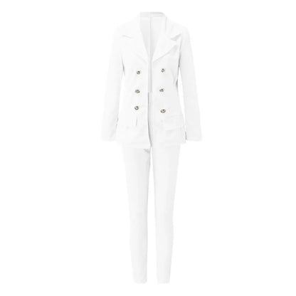 Blazers Ladies Women Blazers Formal.
C8025 Wholesale Customized Office Long Sleeve Blazers Ladies Women Blazers Formal Two Piece Pants Set Women