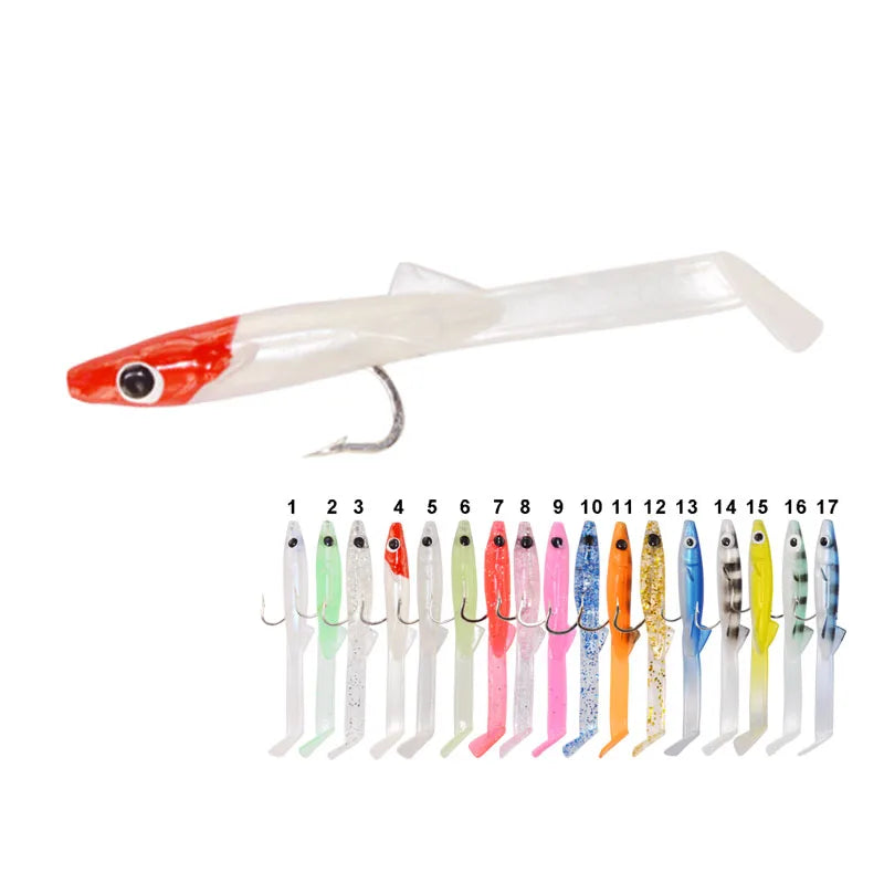 Fishing Lure Fish Eel Lure Luminous Soft Baits With Hook 6.5cm 1.5g 8pcs a Bag  Small Fish Eel Artificial Bait Pesca Lure