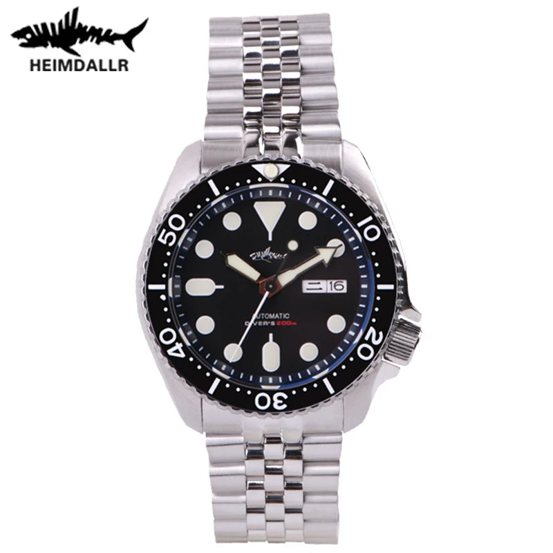 HEIMDALLR Sharkey SKX007 Vintage Diver Watch Mechanical Men Watches 200M Sapphire crystal Luminous NH36 Automatic Movement watch