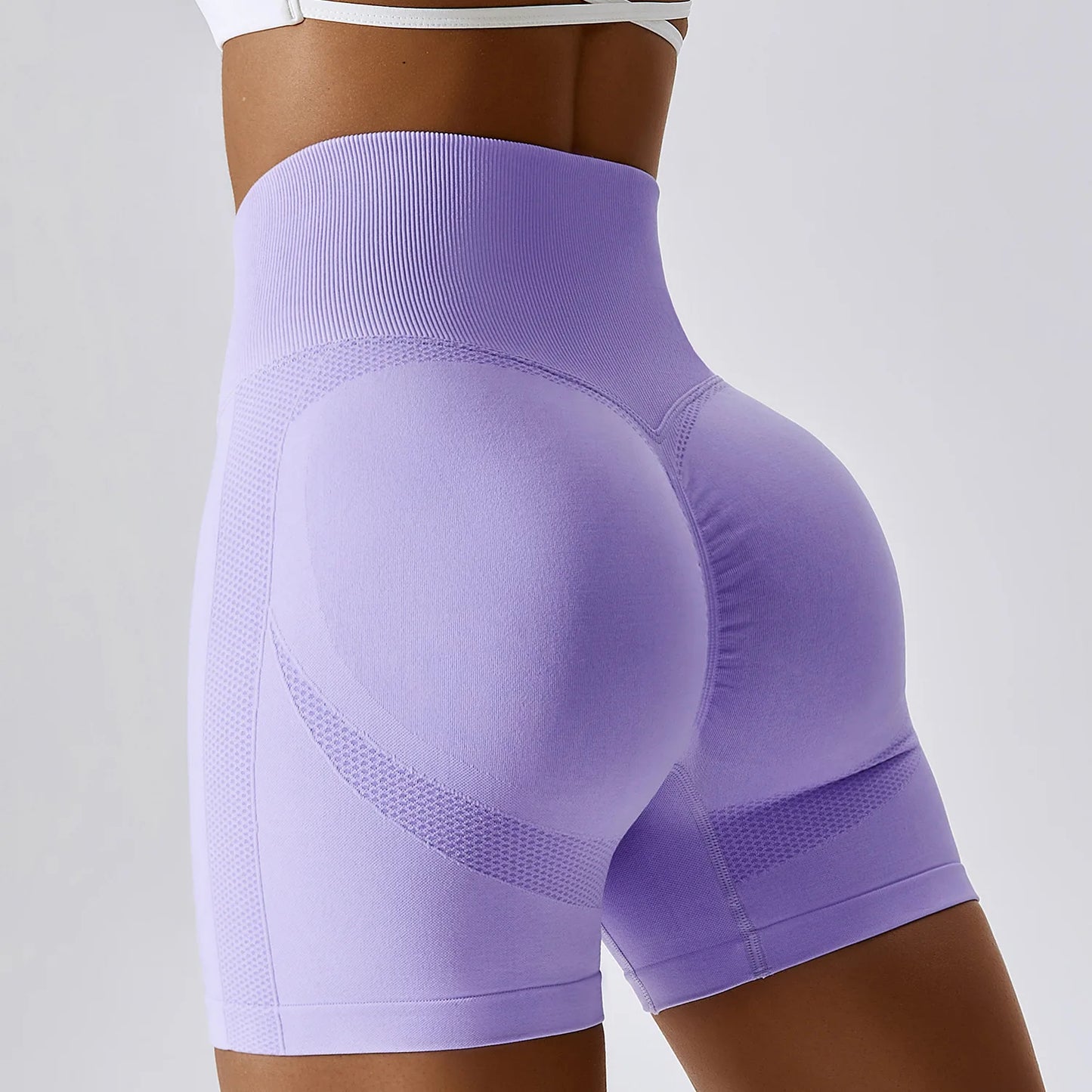 Custom Seamless Butt Scrunch Shorts Gym Fitness Yoga Wear High Waist Women Biker Shorts Sportswear Workout Yoga Shorts