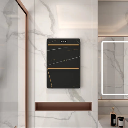 Plug in Towel Warmer for Bathroom Black Electric Towel Heater