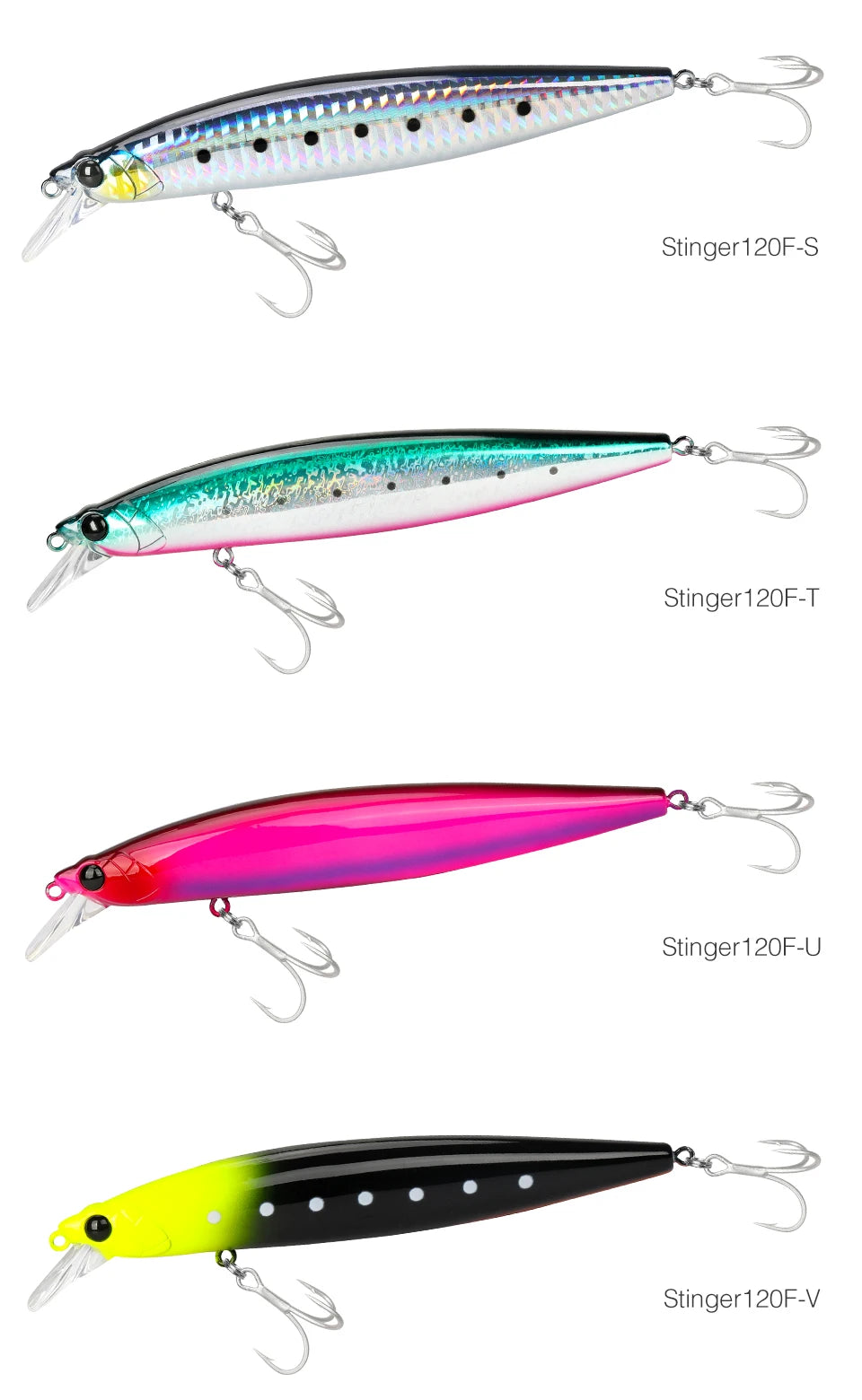 120F Ultra-long Casting Floating Saltwater Minnow 120mm 19g  Weight Artificial Bait