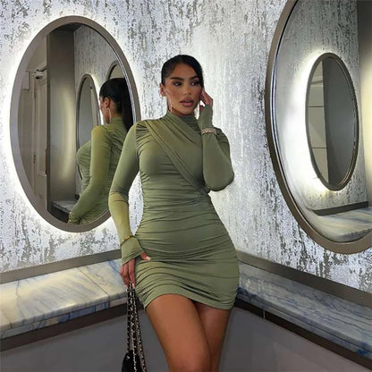 Wholesale Clothing Fashion Lady Elegant Evening Dress Sexy Backless Slim Hip Wrap Womens Dresses