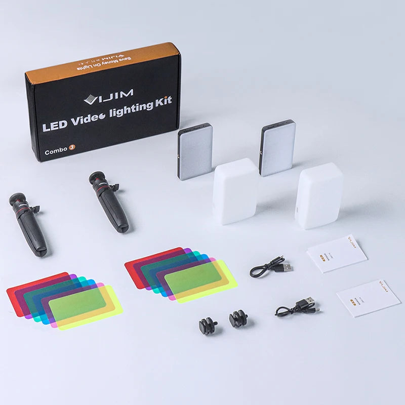 Led Video Light 3200-6500K With Diffuser RGB Effect Camera Light Vlog Fill Light Photography Lighting Studio Lamp