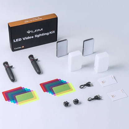 Led Video Light 3200-6500K With Diffuser RGB Effect Camera Light Vlog Fill Light Photography Lighting Studio Lamp