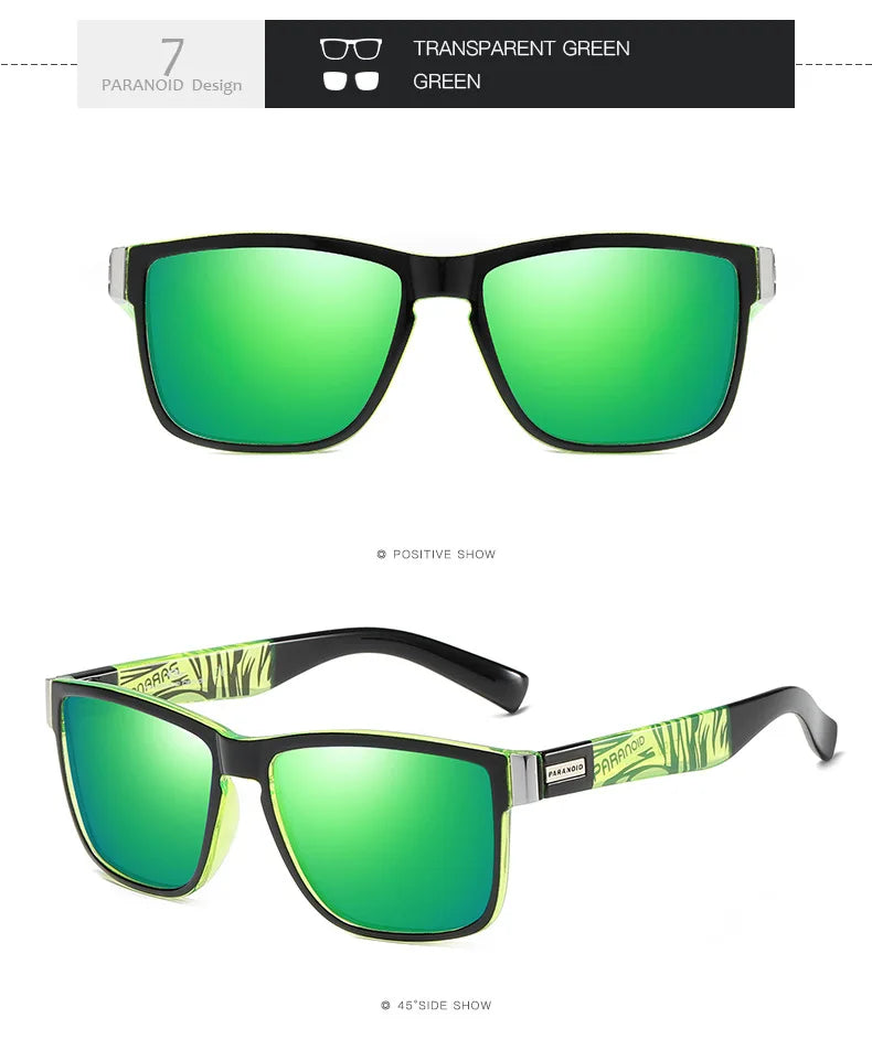 Cycling Fishing Sunglasses Men's HD Polarized Driving Sunglasses Wholesale P1518 Paranoid Hot Sale Sports Sport Glasses Men PC