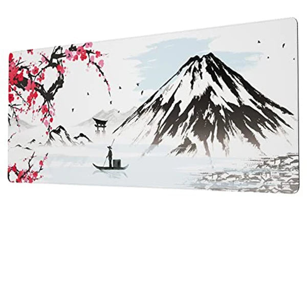 Large Gaming Mouse Pad With Stitched Edges Japanese Great Wave Anime Desk Mat  for Keyboard and Mouse Waterproof Customization