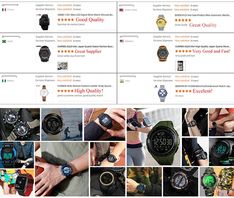 POEDAGAR E106 Calendar Quartz Watches Men's Montres Hommes Luxury LED Display Men Wristwatches Fashion Luminous Waterproof Watch