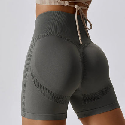 Custom Seamless Butt Scrunch Shorts Gym Fitness Yoga Wear High Waist Women Biker Shorts Sportswear Workout Yoga Shorts