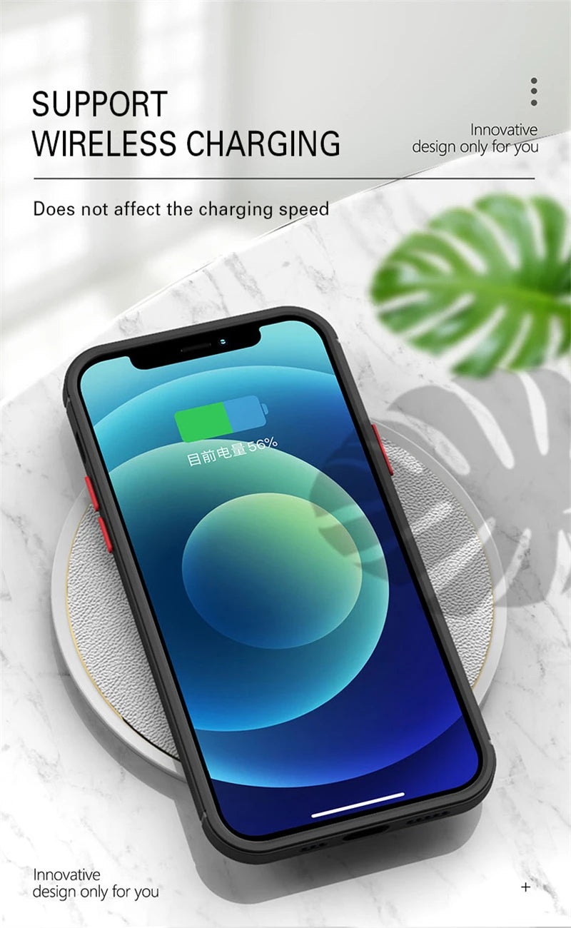 Luxury Matte Transparent Phone Case For iPhone 17 Air 16 E 15 14 13 12 11 Pro Max Plus Mini Silicone Clear Hard PC Back Cover