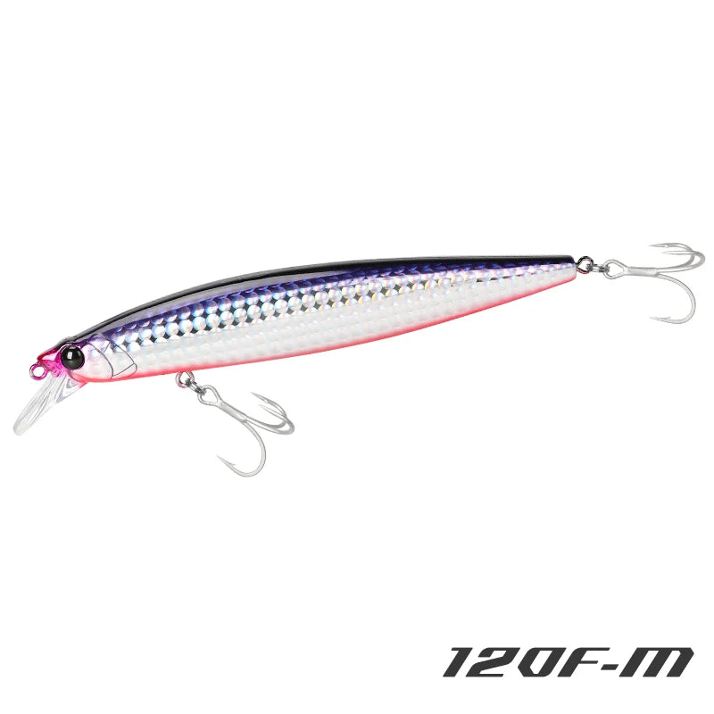 Floating Minnow 120mm 19g Long Casting Sea Fishing Lure STINGER  Center Of Gravity Hard Baits