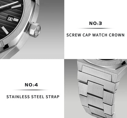 CADISEN Diver Watch Retro Luxury Sapphire MIYOTA 8215 German Designer Men Automatic Mechanical Watches 10Bar Waterproof Luminous