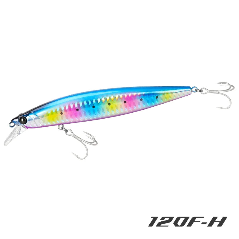 120F Ultra-long Casting Floating Saltwater Minnow 120mm 19g  Weight Artificial Bait