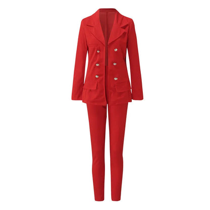 Blazers Ladies Women Blazers Formal.
C8025 Wholesale Customized Office Long Sleeve Blazers Ladies Women Blazers Formal Two Piece Pants Set Women