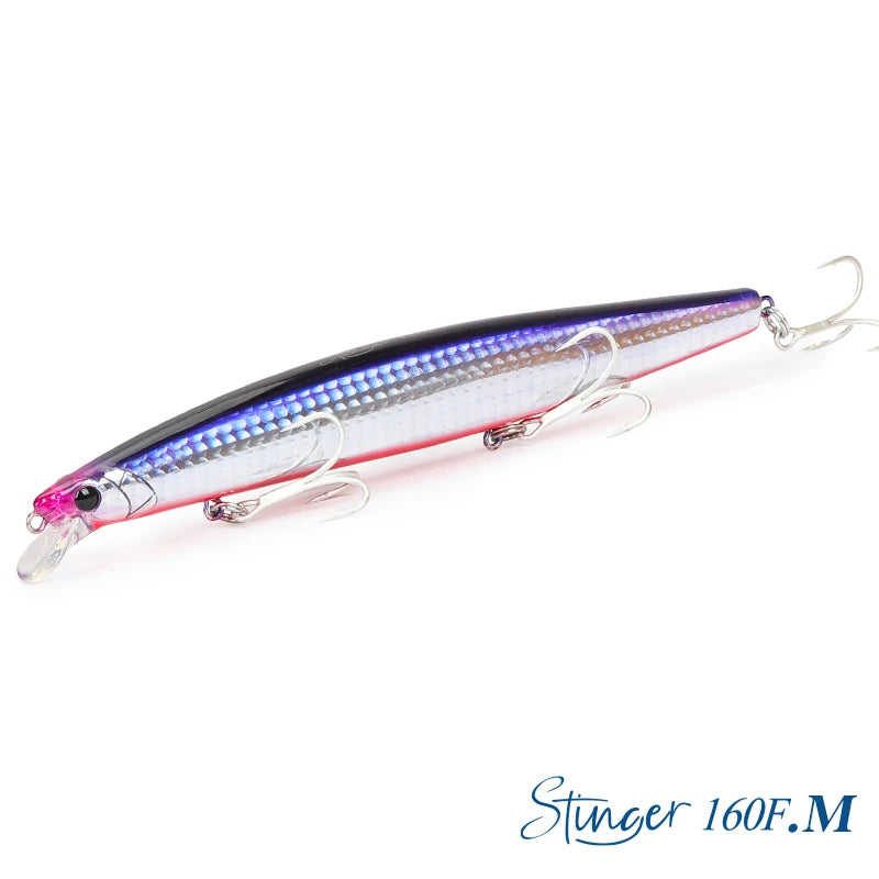 Floating Minnow Fishing Lure DW110 STINGER 163mm 31g Sea Fishing Hard Bait Piura Seabass Baits