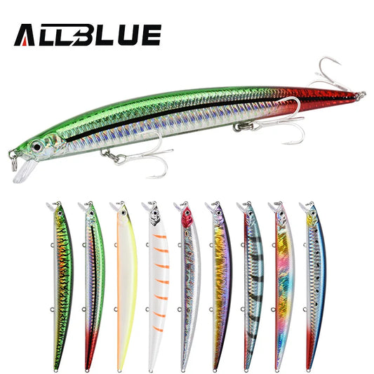 Sinking Minnow Longcast Jerkbait Fishing Lure 145mm 22G Off Shore Saltwater Sea Bass Artificial Bait Tackle
