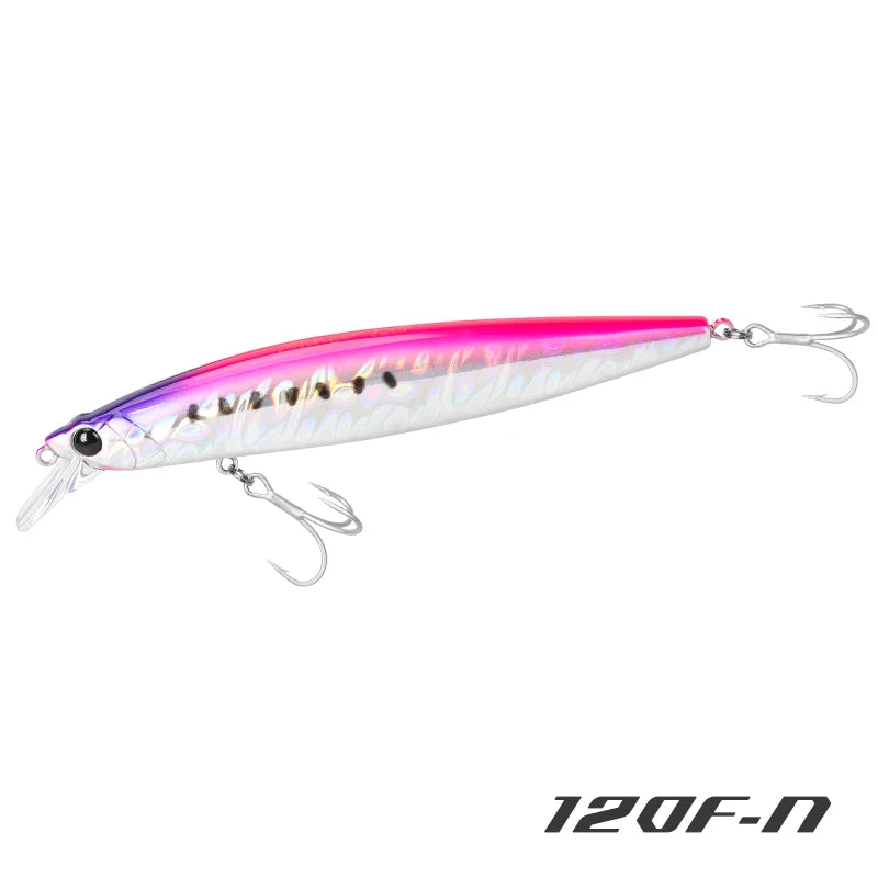 Floating Minnow 120mm 19g Long Casting Sea Fishing Lure STINGER  Center Of Gravity Hard Baits