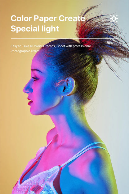 Led Video Light 3200-6500K With Diffuser RGB Effect Camera Light Vlog Fill Light Photography Lighting Studio Lamp