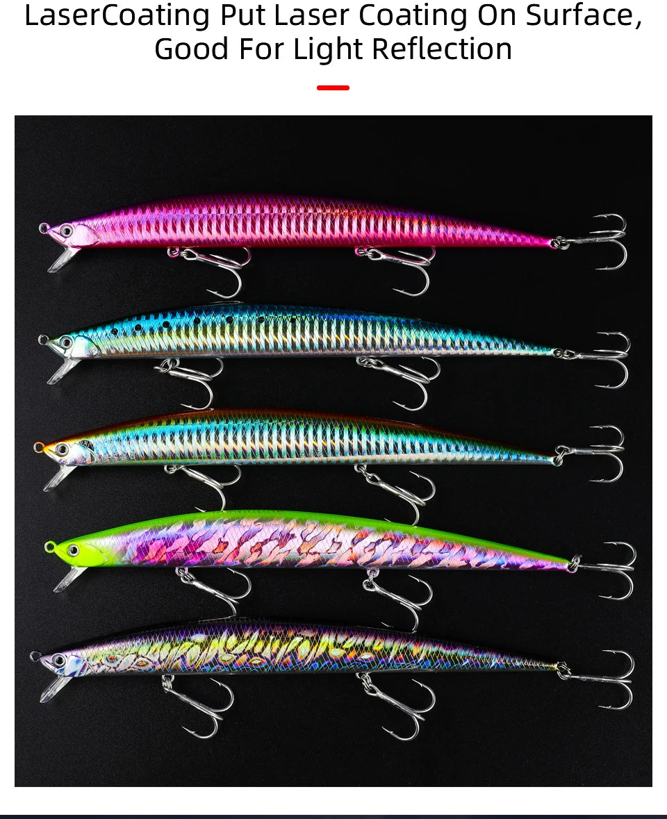 Minnow  Artificial Bait Tackle 175mm 27.7g quality fishing lures hard bait flaoting