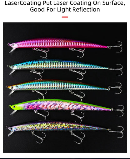 Minnow  Artificial Bait Tackle 175mm 27.7g quality fishing lures hard bait flaoting