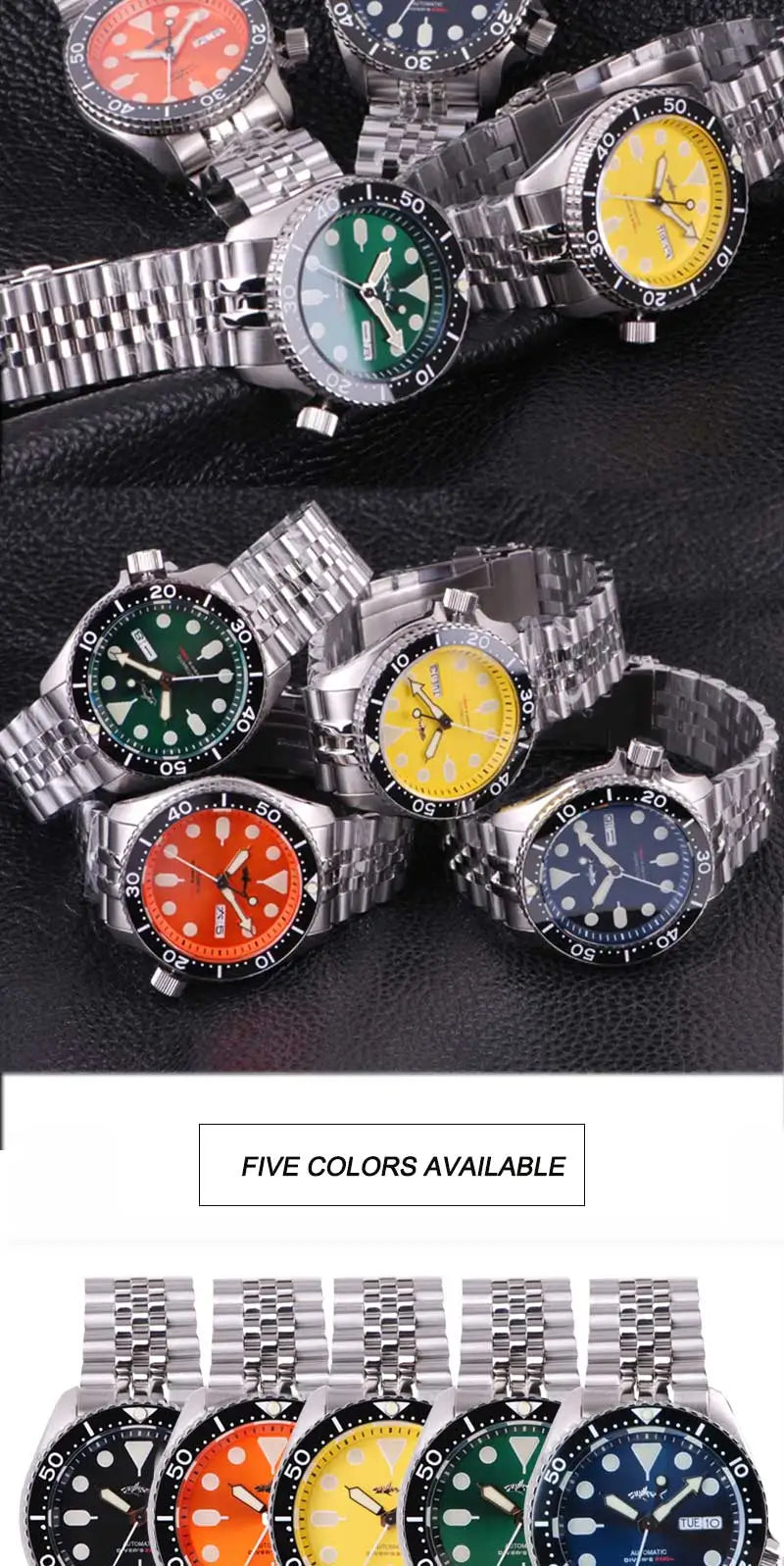 HEIMDALLR Sharkey SKX007 Vintage Diver Watch Mechanical Men Watches 200M Sapphire crystal Luminous NH36 Automatic Movement watch