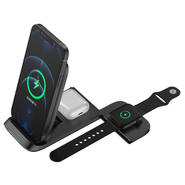 Portable Charger Oem 5w 7.5w 10w 15w Fast Wireless Charger for Phone 3 in 1 Fast Wireless Charging Dock