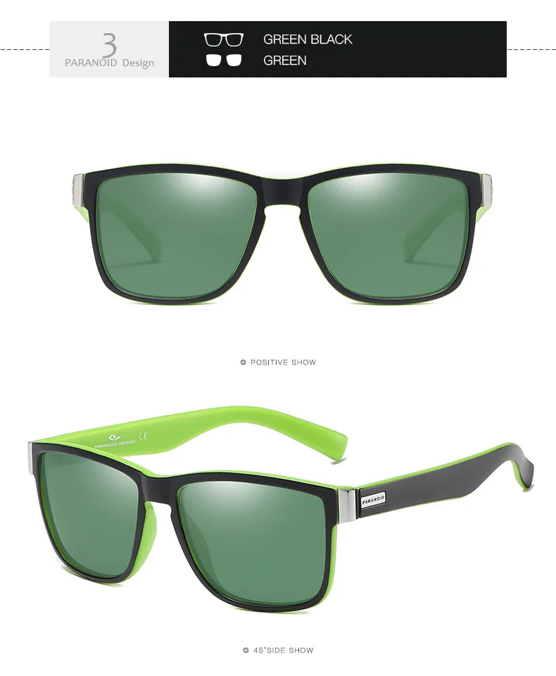 Cycling Fishing Sunglasses Men's HD Polarized Driving Sunglasses Wholesale P1518 Paranoid Hot Sale Sports Sport Glasses Men PC