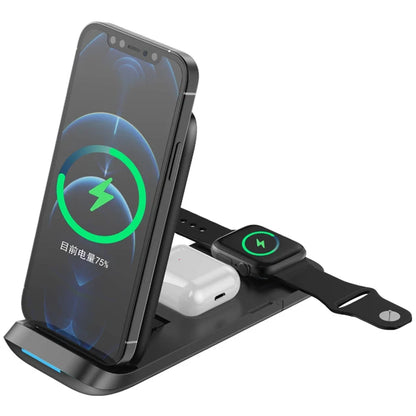 Portable Charger Oem 5w 7.5w 10w 15w Fast Wireless Charger for Phone 3 in 1 Fast Wireless Charging Dock