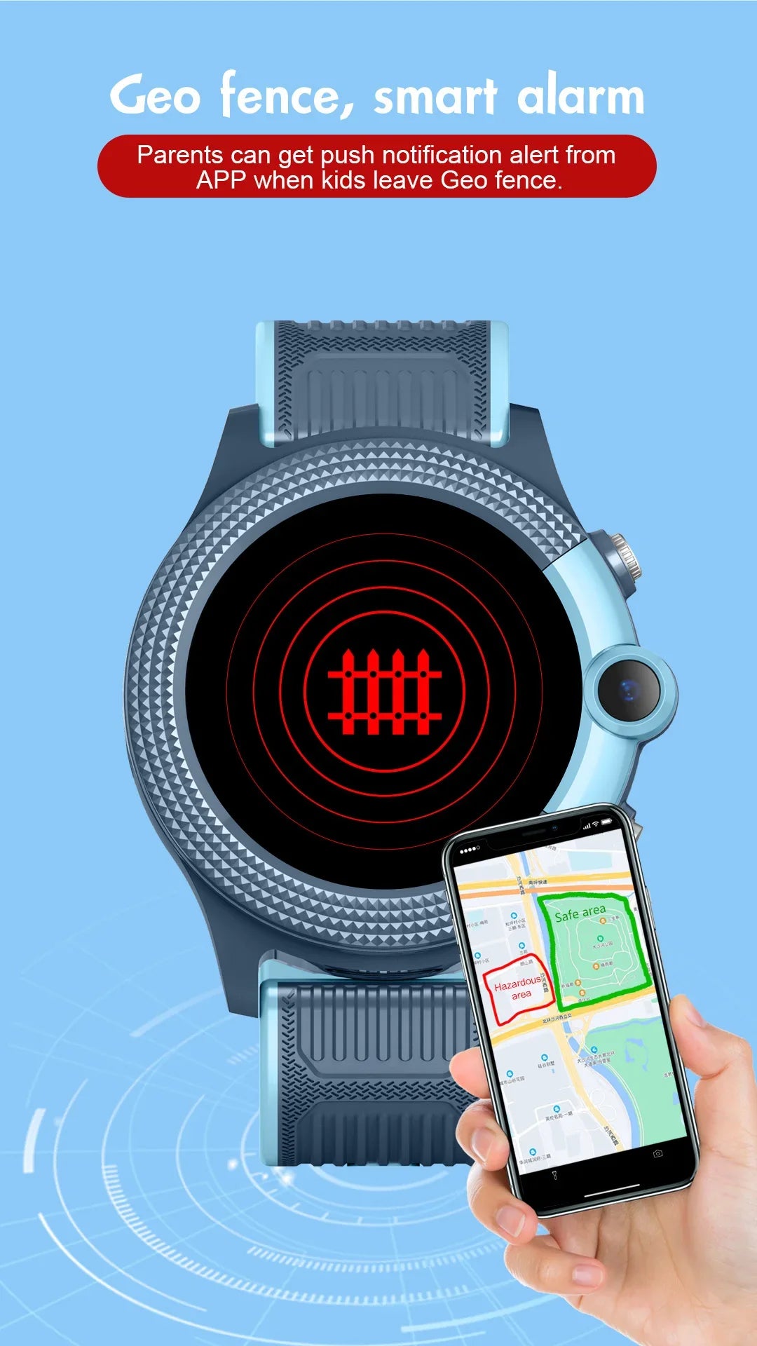 Child Smart Watch GPS SOS Call LBS WiFi Location Video Call Fashion Designs-IP67 Compass Calendar-Smartwatch for Kids4G