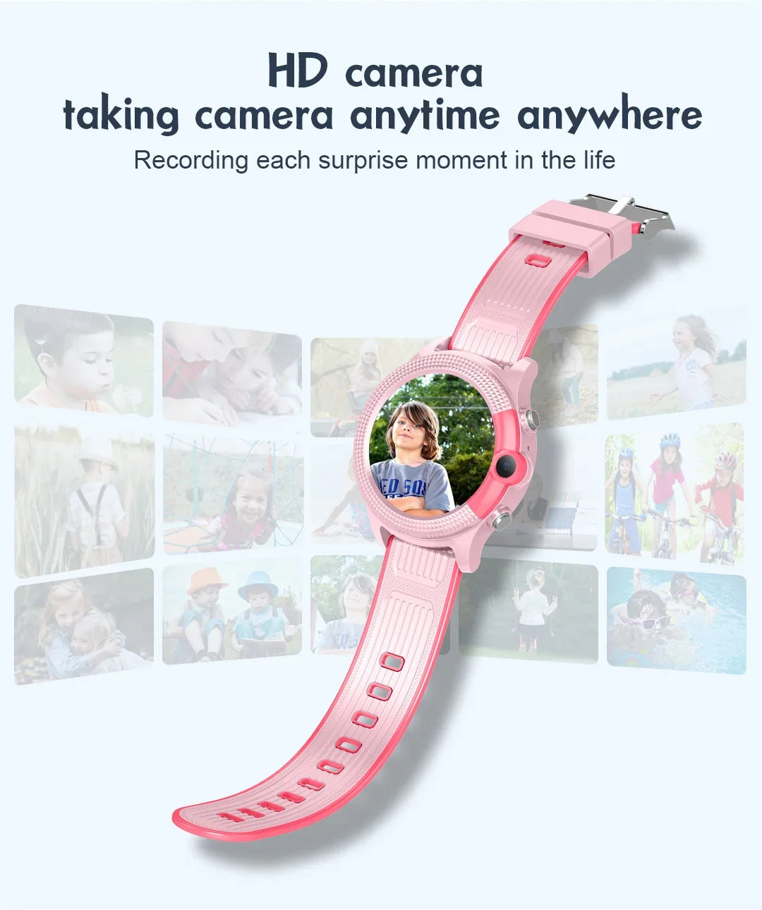 Child Smart Watch GPS SOS Call LBS WiFi Location Video Call Fashion Designs-IP67 Compass Calendar-Smartwatch for Kids4G